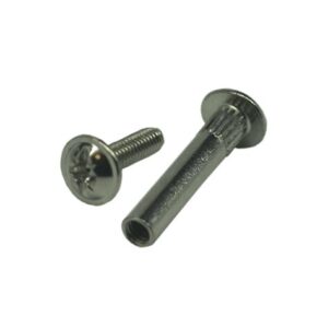 Межсекционная стяжка металл d=5мм М4*27 никель 6429