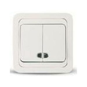 Выключатель 2 клав. M mimoza бел  45103             20682