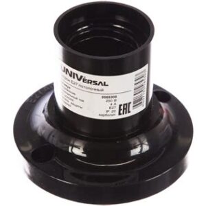 Патрон Е27 потолочный 250В 4А (черный) 335-0016 1632 57510 57509