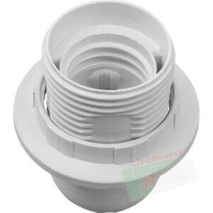 Патрон Е27 с прижимным кольцом пласт. белый Н10 3350031 36088