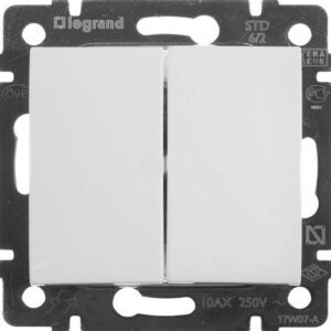 Переключатель 2-кл на два напр. Valena (белый) 774408