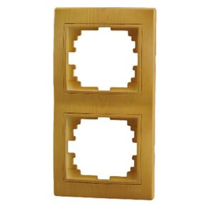 Рамка 2-м Мира верт. ольха Lezard 701-0701-152