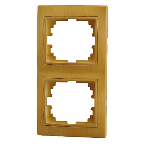 Рамка 2-м Мира верт. ольха Lezard 701-0701-152