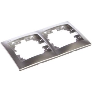 Рамка 2-м Мира гориз.метал зол. Lezard 701-1300-147