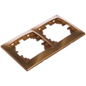 Рамка 5-м Мира гориз.метал зол. Lezard 701-1300-150