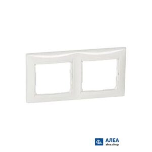 Рамка Valena 2 пост. гор. белая 774452