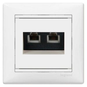 Розетка Valena 2RJ11 (белая)774439