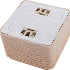 Розетка 1-м ОП Этюд Дача 16А с/з з/ш сосна SchE РА16-004d