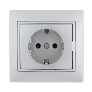 Розетка 2-м СП Мира с/з керам. ольха 701-0701-127