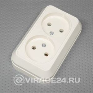 Розетка МSIVA USTU крем о/п 2-ая б/з 45217