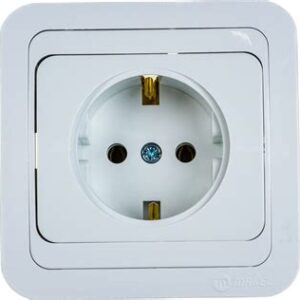 Розетка Мимоза б/в бел. роз с кр.