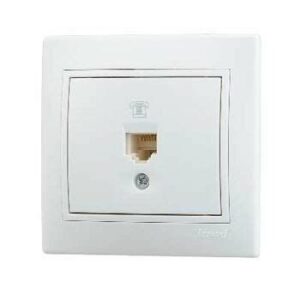 Розетка телеф.1-м СП Мира RJ11 бел/бел. 701-0202-137