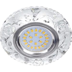 Светильник АКЦЕНТ "Crystal" 530 хром/прозр.встр.квадратн.роз.подвески MR16 GU5.3