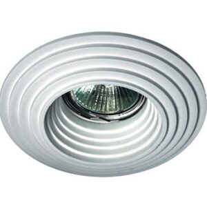 Светильник АКЦЕНТ "Crystal" 804 cереб/бел..встр.круглый с бел.камнем MR16 GU5.3