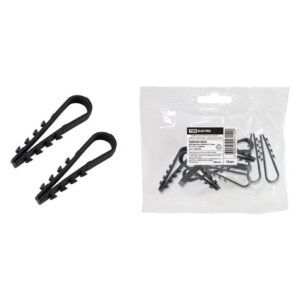 Дюбель-хомут ДХК-10 д/круглого кабеля 5-10мм нейлон черный (100шт) TDM