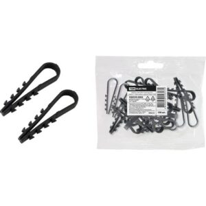 Дюбель-хомут ДХК-18 д/круглого кабеля 11-18мм нейлон черный (100шт) TDM