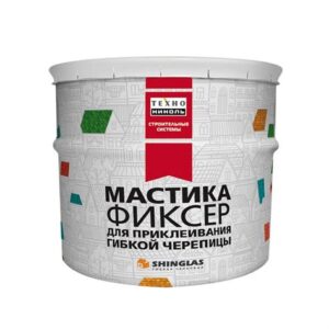 Мастика для гибкой черепицы ТЕХНОНИКОЛЬ №23 (Фиксер) ведро 3