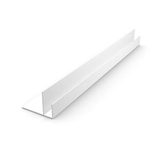 Угол "F"- образ пластиковый ПВХ белый 3м