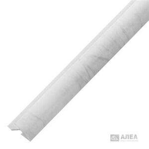 Угол наружный Мрамор белый к плинтусу д/столешницы Идеал