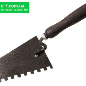 Кельма зубчатая стальная с пласт.ручкой 8х8мм