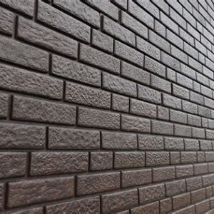 Панель Кирпич Коричневый Brown Stone 1.22х2.44