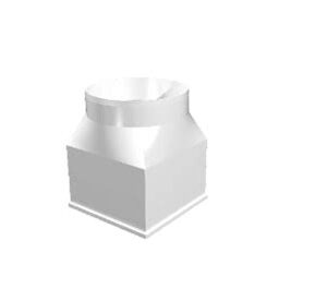 Соединитель плоского канала с круглым 1212СП 12