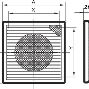 Решетка разъем.с москитной сеткой 1515П 1350