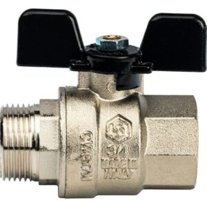 Краны 3/4" шаровые НР бабочка BG327***