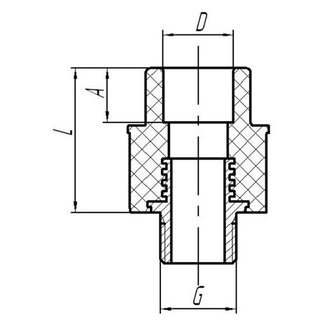 Муфта перех. труба/НР 49х11/2"