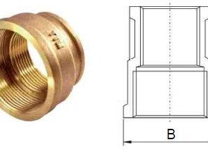 Муфта пер. ВР 2"х1 1/4" ЧЕРНАЯ