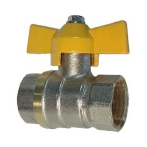 Кран шаровый д/газа ВР 1/2" бабочка 100