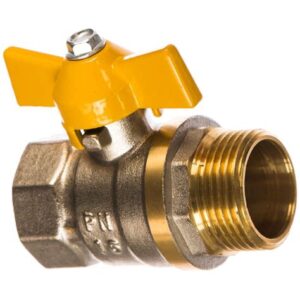 Кран шаровый д/газа ВР-НР 3/4" бабочка