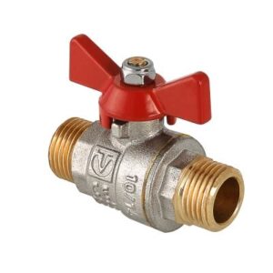 Кран шаровый НР 1" бабочка STS