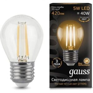 Лампа Gauss LED Clode 5w/2700 E27