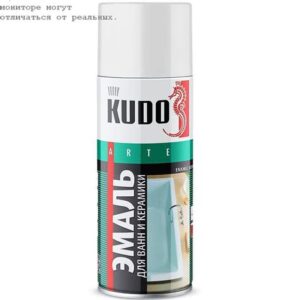 Краска аэрозоль для ванн белая 520мл "KUDO" 1301 СМ-СТРОЙ