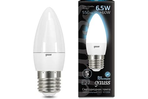 Лампа Gauss LED Candle 6