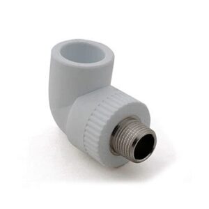 Колено комб. с наруж. резьбой 25х1/2"белое 455240