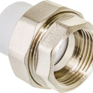 Муфта комб. разъем. с/вн.резьбой 20х3/4" белая