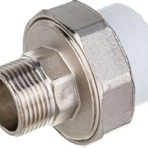 Муфта комб. разъем. с/вн.резьбой 32х3/4" белая 551350