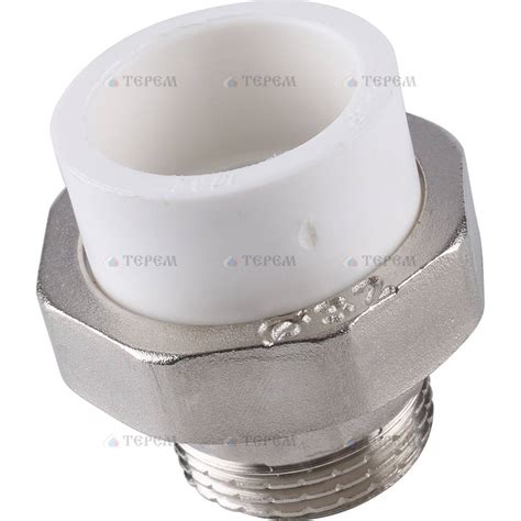 Муфта комб. с/наруж.резьбой 32х1/2" белая