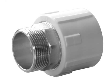 Муфта комб. с/наруж.резьбой 40х11/4" под ключ белая