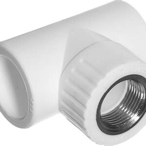 Тройник комб. с вн. резьбой 25х3/4" белый