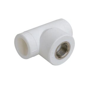 Тройник комб. с вн. резьбой 32х1" белый