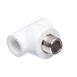 Тройник комб. с наруж. резьбой 20х3/4" белый