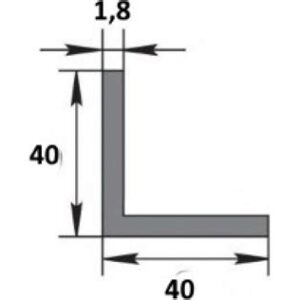 Профиль Уголок ал. 40х40х1