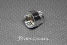 Удлинительная гайка 3/4" 15мм хром