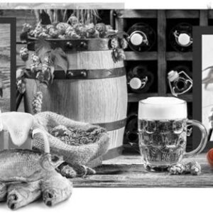 Фартук д/кухни ХДФ 2070*695*3мм двухцв. Пивной рай