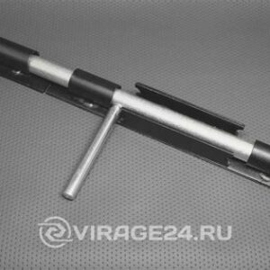 Засов ДОБРЫНЯ 450мм мод.2 /черный/