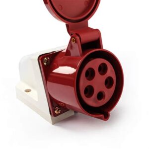 Розетка 125 стационарная 3Р+РЕ+N 32А 380В IP44 TDM