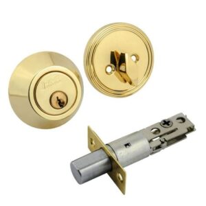 Замок врезной D1 (золото) (кл/фикс.)